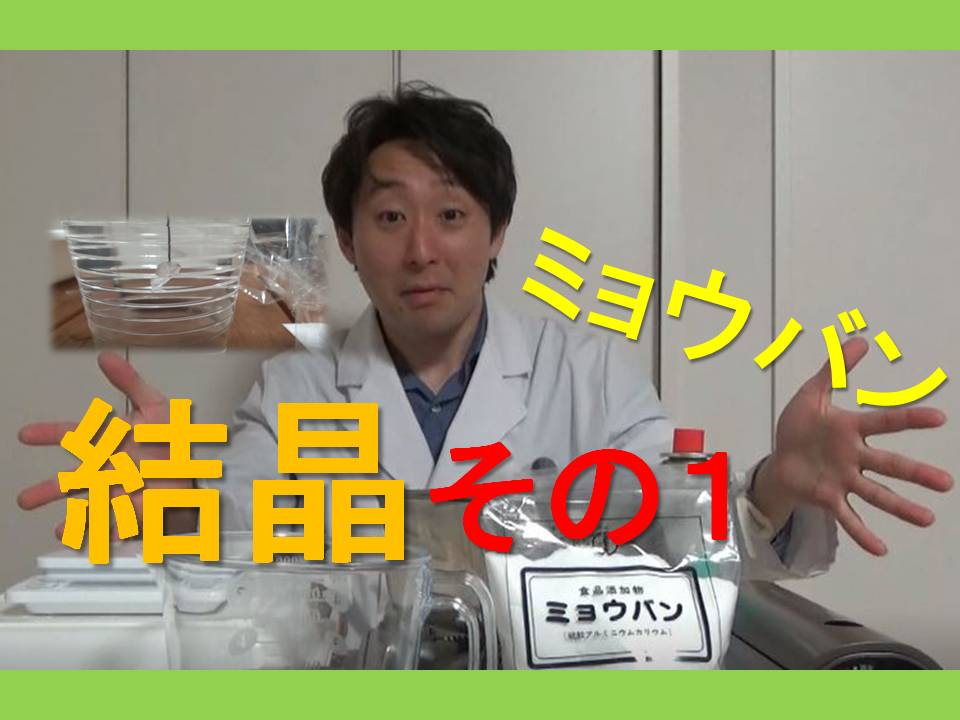 目指せ 大きくきれいなミョウバン結晶 その１自由研究にもぴったり